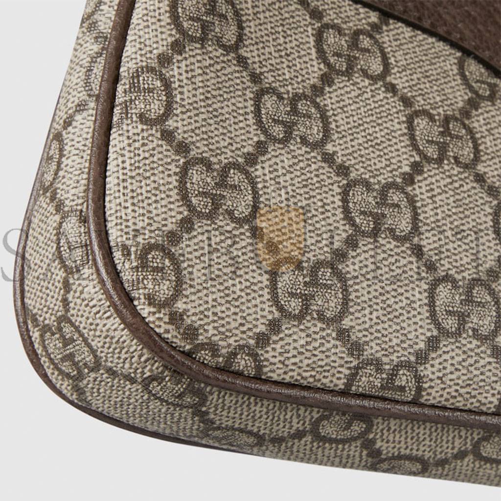 GUCCI BEIGE AND EBONY GG SUPREME CANVAS 764960 (19*10*3cm) GUCCI BEIGE AND EBONY GG SUPREME CANVAS 764960 (19*10*3cm)